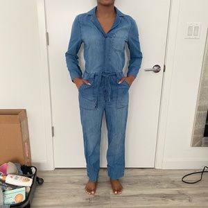 Denim Utility Jumpsuit